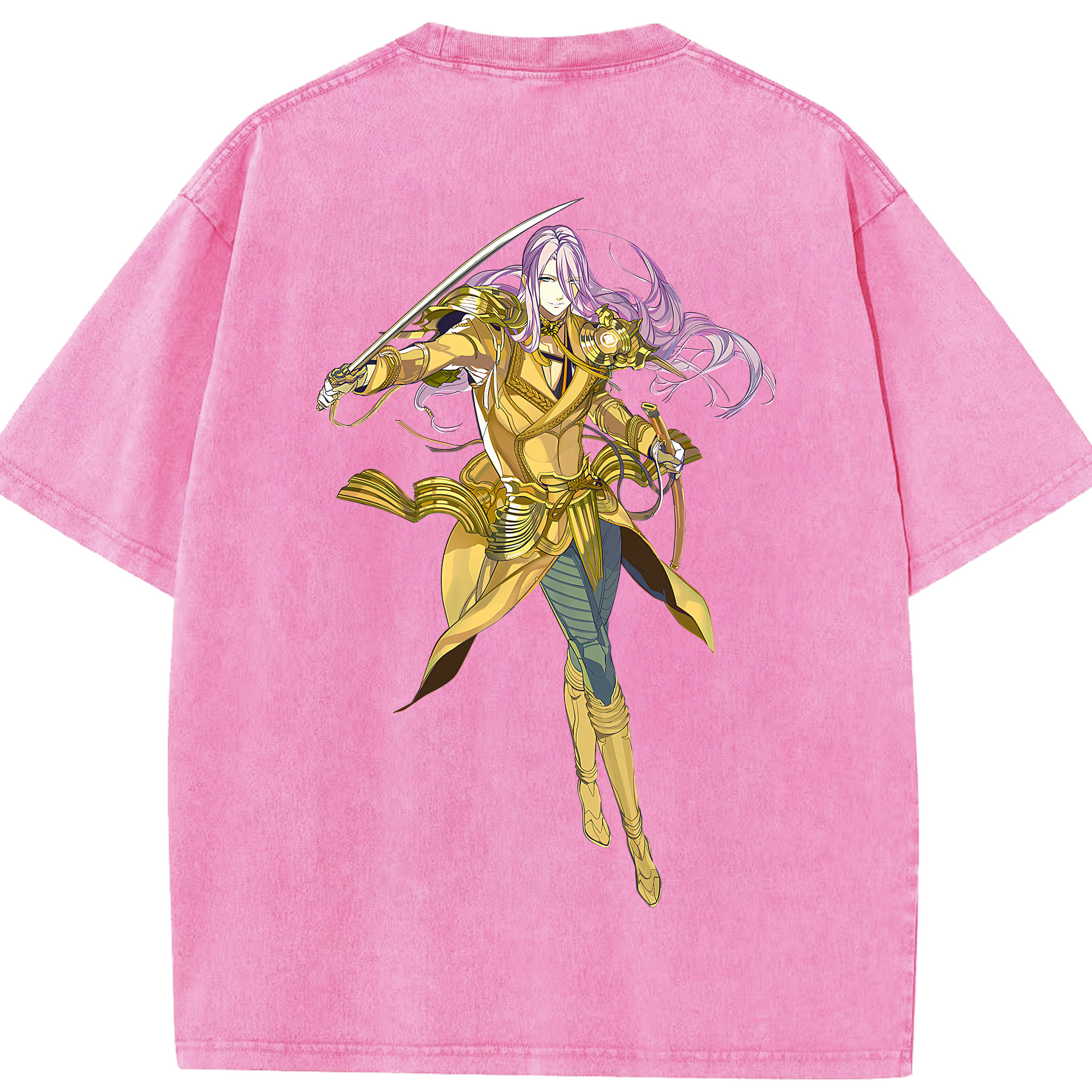 （画像用） 刀剣乱舞 Touken Ranbu 綿100% ヴィンテージ風 半袖Tシャツ（背面プリント）